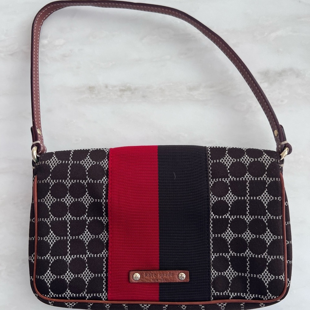 Kate Spade Black and Red Shoulder Bag - Picture 6 of 7